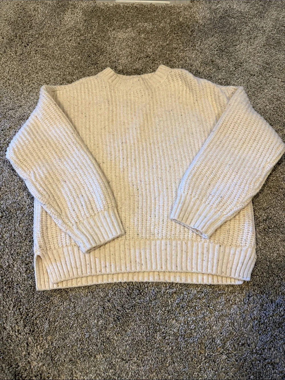 Old Navy Girls Cozy Cream Chunky Knit Sweater